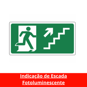 Indicação de Escada Fotoluminescente