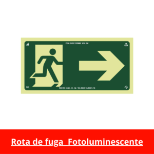 Rota de fuga Fotoluminescente